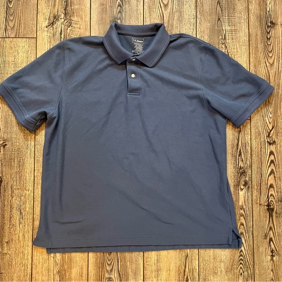 LL Bean Men's Premium Double L Polo Banded,Short-Sleeve Without Pocket size XL - Picture 2 of 7